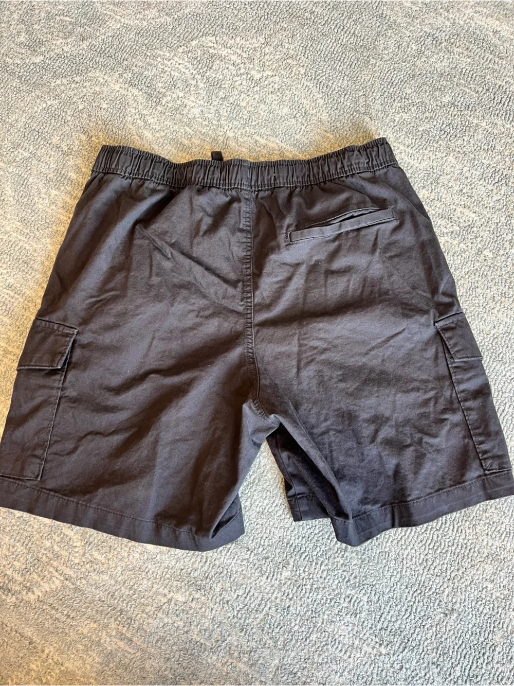 Old Navy Black Men's Cargo Shorts with Elastic Drawstring Waist